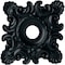 Ekena Millwork Crawley Ceiling Medallion (Canopies up to 6 3/4"), 18"W x 18"H x 3 1/4"ID x 1 1/2"P, Night Shade CM18CRNSF - alternate 1